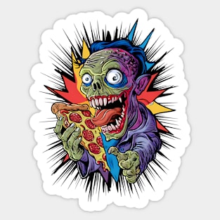 Fantasy of a Pizza Fanatic Sticker